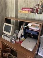 desk with contents