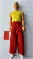 Ken Doll in Yellow Shirt & Red Pants