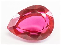 38.10ct Pear Cut Pink Natural Ruby GGL