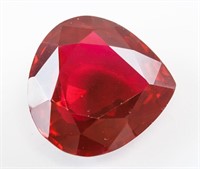 42.80ct Pear Cut Red Natural Ruby GGL
