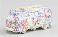 American Plaster Car Sculpture Signed Cy twombly