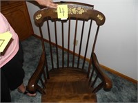 wooden rocking chair