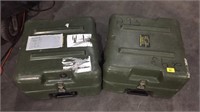 Two 18x17x10" storage cases