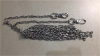 15' stainless light duty chain with clasps