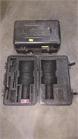 Two 20x12x9" storage cases