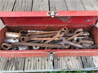 Farm Implements-Red Tool Box w/tools