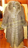 Full Length Rabbit Fur Coat