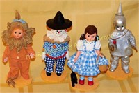 4 Madame Alexander Wizard of Oz Figurines MIB