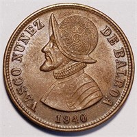 1940 Panama 1 1/4 Centesimos - Perfection!