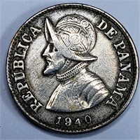 1940 Panama 2 1/2 Centesimos - Stunning!