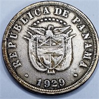 1929 Panama 5 Centesimos - 500k Mintage