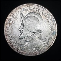 1930 Panama 1/4 Balboa - 90% Silver