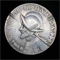 1932 Panama 1/4 Balboa - Scratched