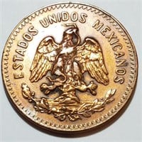 1935 MEXICO 20 CENTAVOS - Toned Bronze Blazer!