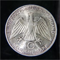 1972 Germany 10 Mark Silver Olympics Commemorative