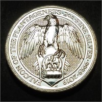 2019 ENGLAND - Queen's Beasts 2 OZT .9999 Falcon