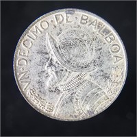 1962 Panama 1/10 Balboa - 90% Silver Dime