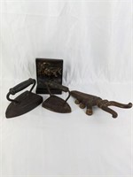 Cast Iron Boot Jack, Irons & Doorstop