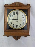 Large Gilbert Oak Cased Wall Clock