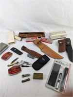 Huge Assortment of Knives, Boxes & Accessories