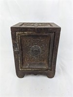Vintage Safe Deposit Cast Iron Bank