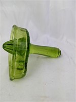 Green Glass Handheld Juicer
