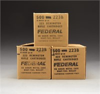 1,500 RDS. OF FEDERAL 223 REMINGTON AMMO.