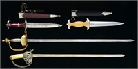 4 FOREIGN EDGED WEAPONS.