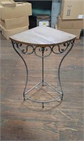 Wrought Iron Corner Table