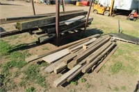 Metal Rack w/ Asst Lumber