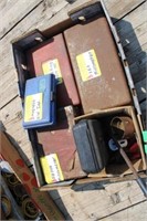 Box Full of Snap Ring Pliers & Micrometer Holesaws