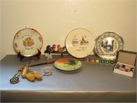 ASST. PLATES / VINTAGE POCKET KNIVES / MISC.