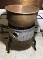 Copper kettle 14”deep x 22” diameter with E