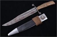 JP Lower & Sons Clip Point Bowie Knife & Sheath