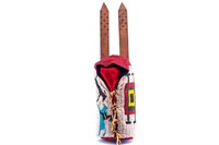 Lakota Sioux Fully Beaded Large Cradle Board 1900-