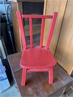Childs Red Chair