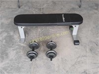 Weight Bench & Free Weights