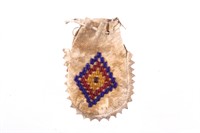 Crow Beaded Flat Bag Otto Ernst 1890-1910