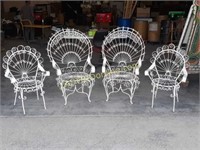 4 Beautiful Metal Patio Chairs