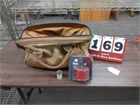 Leather Tool Bag w/Assorted Hole Saws