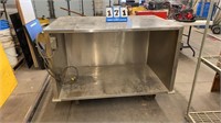 Stainless Rolling Cart w/Electric Outlet