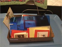 Box of Assorted Office Supplies, Cards & More