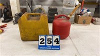 Lot of 2 Gasoline Cans