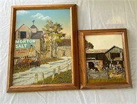 LOT OF 2 H. HARGROVE CERTIFIED PRINTS ON CANVAS