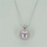 14Kt natural pink fresh water pearl pendant