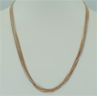 16" 14Kt 5 strand chain