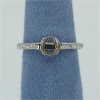 18kt White gold diamond semi mount