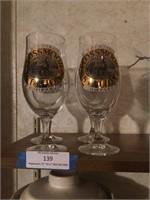 (4) Flossmoor Station Brewing Company Glasses
