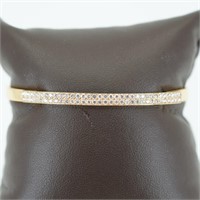 Covan pink gold 3.5mm bangled bracelet