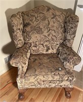 SET OF 2 UPHOLSTERED SIDE WING CHAIRS 38W X 31D X